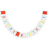 Kleurrijke Rainbow Birthday Party Bunting Banner (Alle)