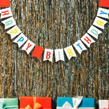 Kleurrijke Rainbow Birthday Party Bunting Banner