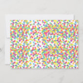 Kleurrijke Rainbow Bounce Verjaardagsmeisje met Fo Kaart (Achterkant)