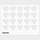 Kleurrijke Rainbow Bubbles Baby shower Envelope Se Hart Sticker (Vel)