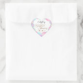 Kleurrijke Rainbow Bubbles Baby shower Envelope Se Hart Sticker (Tas)