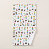 Kleurrijke Rainbow Cake Desserts & Sprinkles Patro Bad Handdoek (Handdoek)