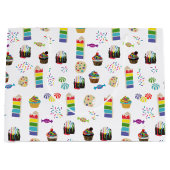 Kleurrijke Rainbow Cake Desserts & Sprinkles Patro Groot Cadeauzakje (Voorkant)