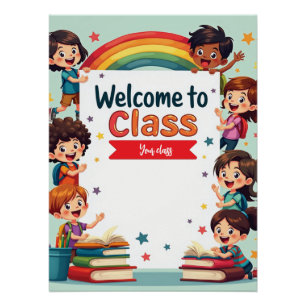 Kleurrijke Rainbow Classroom Wall Art Perfect Poster
