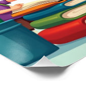 Kleurrijke Rainbow Classroom Wall Art Perfect Poster (Hoek)