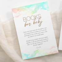 Kleurrijke Rainbow Clouds Baby shower Boek Aanvraa
