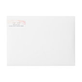 Kleurrijke Rainbow Clouds Baby shower Retouradres (Voorkant)