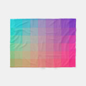 Kleurrijke Rainbow Colors Gradient Design Fleece Deken (Voorkant (Horizontaal))