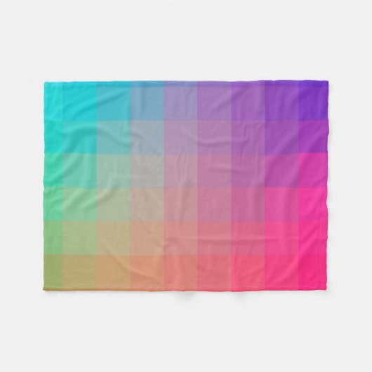 Kleurrijke Rainbow Colors Gradient Design Fleece Deken (Voorkant (Horizontaal))