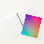 Kleurrijke Rainbow Colors Gradient Design Notitieboek (Binnen)