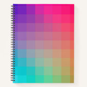 Kleurrijke Rainbow Colors Gradient Design Notitieboek (Voorkant)
