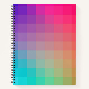 Kleurrijke Rainbow Colors Gradient Design Notitieboek