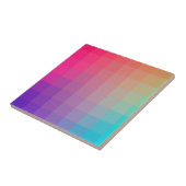 Kleurrijke Rainbow Colors Gradient Design Tegeltje (Zijkant)