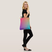 Kleurrijke Rainbow Colors Gradient Design Tote Bag (Op model)