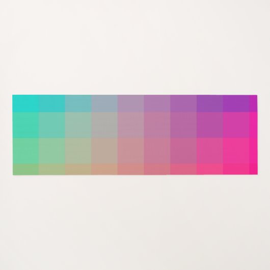 Kleurrijke Rainbow Colors Gradient Design Yogamat (Achterkant (horizontaal))