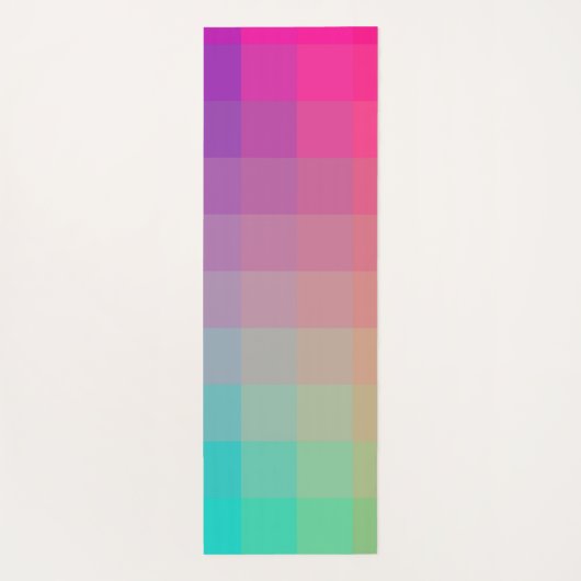 Kleurrijke Rainbow Colors Gradient Design Yogamat (Achterkant)