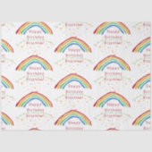 Kleurrijke Rainbow Confetti Custom Tissuepapier (Voorkant)
