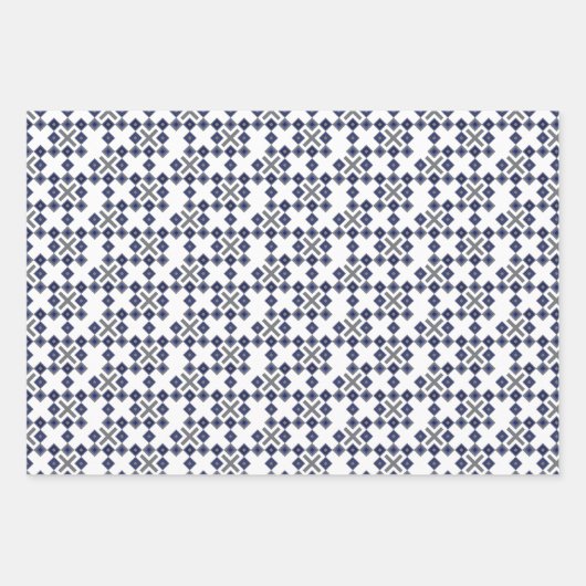 Kleurrijke Rainbow Confetti driehoek zigzag Inpakpapier Vel (Voorkant 3)