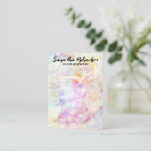 Kleurrijke Rainbow Confetti Sieraden Holder Displa Visitekaartje (Staand voorkant)