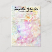 Kleurrijke Rainbow Confetti Sieraden Holder Displa Visitekaartje (Voorkant)