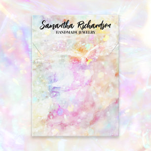 Kleurrijke Rainbow Confetti Sieraden Holder Displa Visitekaartje