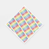 Kleurrijke Rainbow Crayons Patroon Servet (Hoek)