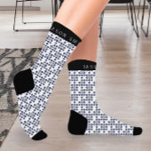 Kleurrijke Rainbow Diagonal Checkered I Monogram Sokken