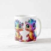 Kleurrijke Rainbow Dragon Mok Party voor kinderen (Voorkant rechts)