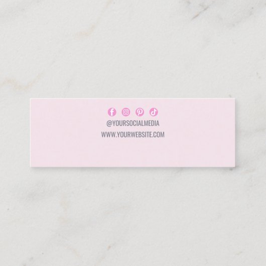 Kleurrijke Rainbow Earring Sieraden Display Houder Mini Visitekaartje (Achterkant)