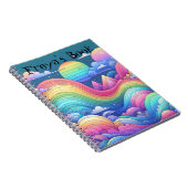 Kleurrijke Rainbow Fantasy Landscape Notitieboek (Rechterzijde)