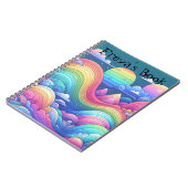 Kleurrijke Rainbow Fantasy Landscape Notitieboek (Linkerzijde)
