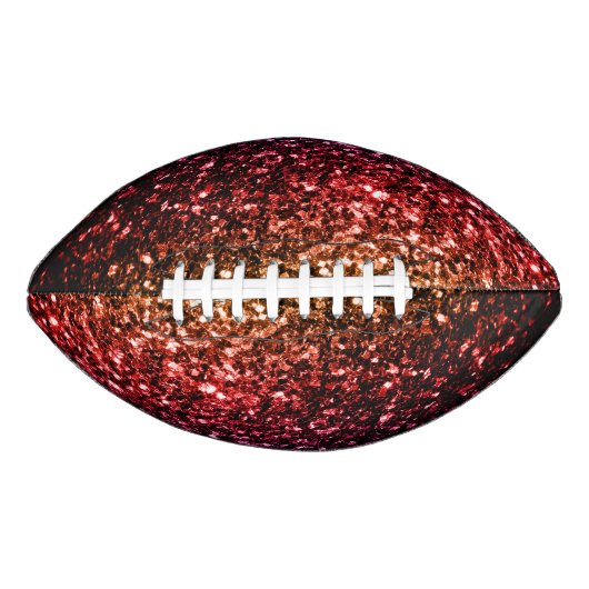 Kleurrijke Rainbow faux glitter sprankelt bling American Football (Voorkant)