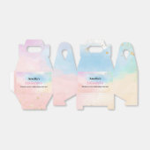 Kleurrijke Rainbow Favor Box Verjaardagsfeestje Bedankdoosjes (Uitgevouwen)