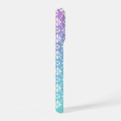 Kleurrijke Rainbow Flower Pattern Gepersonaliseerd iPhone Hoesje (Rechterkant)