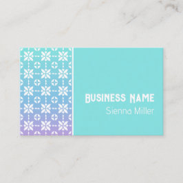 Kleurrijke Rainbow Flower Pattern Panel Visitekaartje