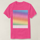 Kleurrijke Rainbow Gradient Pattern Print T-shirt (Design voorkant)