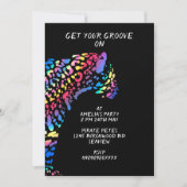 Kleurrijke Rainbow Jaguar Party uitnodiging (Voorkant)