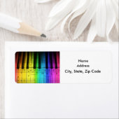 Kleurrijke Rainbow Keyboard Grand Piano Label (Insitu)