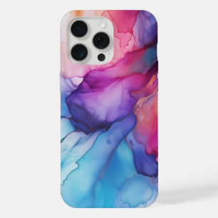 Kleurrijke Rainbow Mosaic Waterverf iPhone hoesje 15 Pro Max Case