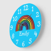 Kleurrijke Rainbow-naam voor coute Rainbow Grote Klok (Hoek)