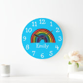 Kleurrijke Rainbow-naam voor coute Rainbow Grote Klok (Huis)