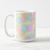Kleurrijke Rainbow pastel geometrisch cirkelpatroo Koffiemok (Links)