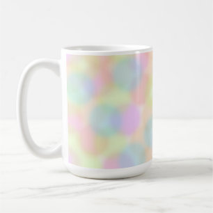 Kleurrijke Rainbow pastel geometrisch cirkelpatroo Koffiemok
