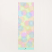 Kleurrijke Rainbow pastel geometrisch cirkelpatroo Yogamat (Achterkant)