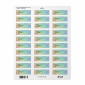 Kleurrijke Rainbow Pride adres retouretiket Etiket (Full Sheet)