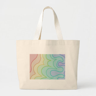 Kleurrijke Rainbow Pride Wiggle Abstract Grote Tote Bag
