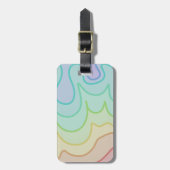 Kleurrijke Rainbow Pride Wiggle Bagagelabel (Voorkant verticaal)