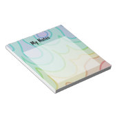 Kleurrijke Rainbow Pride Wiggle Notitieblok (Schuin)