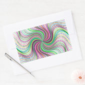 Kleurrijke Rainbow Prism wervelwiel Rechthoekige Sticker (Envelop)