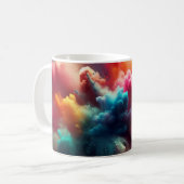 Kleurrijke Rainbow Smoke Explosion Koffiemok (Voorkant links)